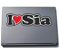 INDIGOS UG I Love Heart Decal Autocollant pour ordinateur portable 297 mm avec inscription « I Love Heart Decal »