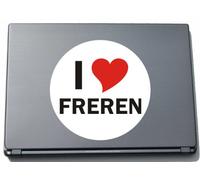 INDIGOS UG I Love Stickers Autocollant Laptopaufkleber Laptopskin 297 mm mit Stadtname Freren