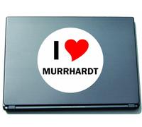 INDIGOS UG I Love Stickers Autocollant Laptopaufkleber Laptopskin 297 mm mit Stadtname Murrhardt