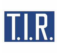 Indigos UG Panneau de voiture T.I.R. rigide avec points de séparation - 40 x 25 cm - Avertissement - Sécurité - Hôtel, entreprise, maison - Plaque composite en aluminium 3 mm - Panneau d'avertissement