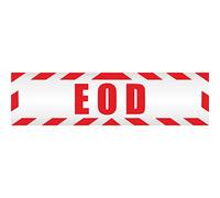 INDIGOS UG - Panneau magnétique EOD Explosive Ordonance Device Bombe Abrasifer Service de Munitions avec cadre 30 x 8 cm - Film magnétique pour voiture/camion/chantier