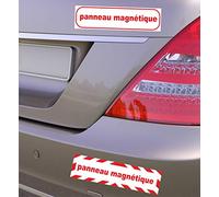 INDIGOS UG - personnalisé - Panneau magnétique - magnétiques Automobiles - 30x8cm et 45x12cm - pour Voiture, Moto, Camion, Service de sécurité, Entreprise, Services de Livraison, etc.