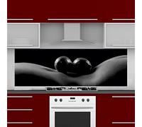 INDIGOS UG Protection anti-éclaboussures - Citrons sexy - 160 x 50 cm - Plaque composite en aluminium imprimé - Avec image - Motif - Cuisine - Plaque arrière de cuisine - Plaque anti-éclaboussures - Cuisinière - Four