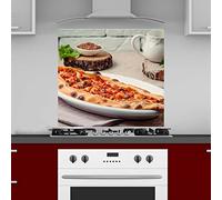 INDIGOS UG Protection anti-éclaboussures Pide Döner - 60 x 55 cm - Plaque en aluminium composite imprimée - Avec image - Motif - Cuisine - Crédence de cuisine - Plaque - Protection anti-éclaboussures