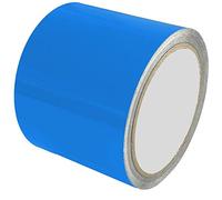 INDIGOS UG - Ruban adhésif turquoise brillant - 10 m x 100 mm - Bandes décoratives pour voiture - Accessoires de voiture - Autocollant pour jante de moto - Film de voiture - Bateau - Modélisme