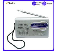 INDIN BC-R119 AM/FM Radio touristes Bande Mini Récepteur Radio Lecteur Portable Haut-Parleur Intégré avec une Prise Casque Standard 3.5MM