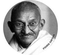 Indira Gandhi (5x5cm) - Sticker/autocollant