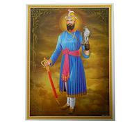 indischerbasar.de - Poster Guru Govind Singh 30 x 40 cm Hindouisme Sikhisme Affiche Image d'art Papier Brillant Décoration