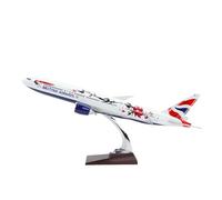 Indispensable pour Les collectionneurs Modèles d'avions à Petite échelle 47CM 1/144 pour Boeing B777-300 British Plum Modèle d'avion Jouets Collection d'avions Kit de Construction de