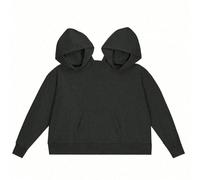 Indispensable pour les meilleures amies et les couples, sweat-shirt à capuche femme à manches longues unique avec deux capuches, coupe oversize pour l'automne et l'hiver, pour le quotidien/les vacance