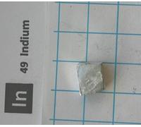 Indium de 3 g de métal 99,8 % - Échantillon 49