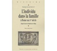 INDIVIDU DANS LA FAMILLE A ROME AU IVE SIECLE. D APRES L OEUVRE D AMBROISE DE MI