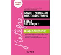 Individu et communauté - Manuel Prépas scientifiques Français-Philosophie - 2024-2025
