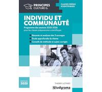 Individu et communauté: Programme des sessions 2025-2026 pour les classes préparatoires scientifiques