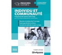 Individu et communauté: Programme des sessions 2025-2026 pour les classes préparatoires scientifiques