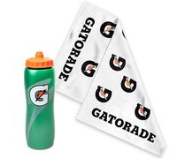Individual Workout Kit - One 32 oz Gatorade G Bottle and 1 NEW Gatorade 'G' Towels