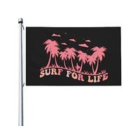 Individualité Pirate Drapeaux 90X150Cm Surfer Pour La Vie Drapeau De Jardin L’Extérieur Drapeau Personnalisé Pour Festival, Terrasse, Décoration D'Halloween