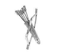 Individualized Retro Arrows Quiver Brooch for Men Alloy Pin Expressing Individuality Ideal Gifts for Various Occasions Arrows Brooch