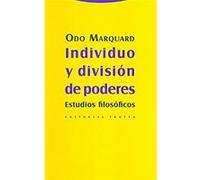 Individuo Y División De Poderes: Estudios Filosóficos Odo Marquard (Auteur)