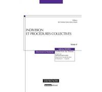 Indivision et procédures collectives - Sabrina Delrieu - Defrenois Eds - broché - Etude