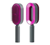 IndMART Brosse à cheveux auto-nettoyante pour homme et femme - Coussin gonflable 3D - Peigne à cheveux - Brosse de massage - Brosse à cheveux démêlante antistatique