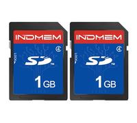 INDMEM Lot de 2 cartes mémoire SD 1 Go Classe 4 MLC Secure Digital Flash Memory Card Camera Card
