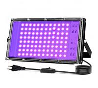 Indmird Lumiere Noire UV 100W, 395-400nm Lumière Noire LED IP66 Etanche Projecteur Led UV Extérieur lampe Ultraviolet pour Halloween, Fête, Peinture Corporelle, Maquillage Fluo