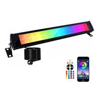 Indmird Projecteur LED Couleur, Barre LED RGB 50W Étanchéité IP66 Projecteur LED RGB Exterieur avec Télécommande et Minuterie, Mémoire,16 Millions de Couleurs Pour Fête Bar Jardin Halloween