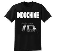 Indochine Central Tour 2021 Summer Cotton Mens Tee Shirt Black M