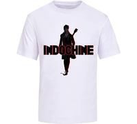 Indochine Central Tour White T-Shirt Graphic Men's Unisex Tee White L