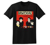 Indochine Groupe Rock T-Shirt Men Casual Summer Tees Tops Unisex Tee T-Shirt Black 3XL