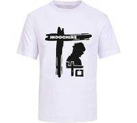 Indochine Groupe Rock T-Shirt White Graphic Men's Unisex Tee White XL
