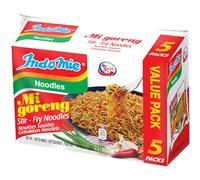 Indomie Mi Goreng Nouilles Instantanées 5-Pack 80g | Véritables nouilles indonésiennes, saveur authentique Mi Goreng, préparation facile en quelques minutes