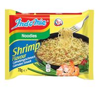 INDOMIE - Nouilles instantanées crevettes - (1 X 70 GR) | Recette indonésienne authentique - prête en 3 minutes - sachet d'épices inclus