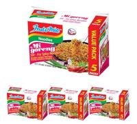 INDOMIE - Nouilles instantanées Mi Goreng Pedas 5-Pack - (1 X 5 X 80 GR) (Lot de 4)