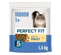 Indoor Adult 1+ Croquettes pour Chat 5 x 1,4 kg Poulet (Pack de 5)