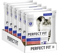 Indoor Adult Croquettes pour Chats Adultes à partir de 1 an - Bœuf, 750 g (6 sachets)