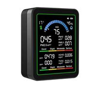 Indoor Air Monitor - Quality Detection Meter Testing Device, Home Bedroom Office Environment Pollution Analyzer System, Outdoor Indoor Air Testing Equipment Sensor Measurement Tool Health Safety