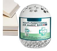 Indoor Air Purification Box 120g - Desk Freshener Automatic Dust-Sucking | Automatic Dust-Sucking Odor Eliminator for Home for Home | Kitchen Bathroom Pet Area Bedroom Living Room Desk Indoor Air Box
