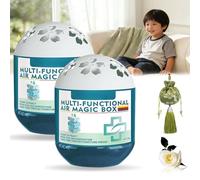 Indoor Air Purification Dust Removal Magic Box, Multi-Functional Air Magic Box, 120g Automatic Dust Collection Airs Purifier, Airs Magics Boxes Dusts Cleaner, for Pet Areas, Home (2pcs)
