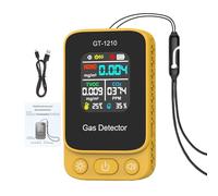 Indoor Air Quality Meters - ABS 8.5x5x2cm | Battery Powered Carbon Dioxide Detector With Temperature Humidity Monitor | Portable Air Tester For Home Room Car Hotel School Travel