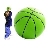 Indoor Basketball Silent - Mousse souple 3D haute densité, ballon d'exercice transparent avec amortissement, boule rebondissante silencieuse | Outil de dribble professionnel léger et silencieux, idéal