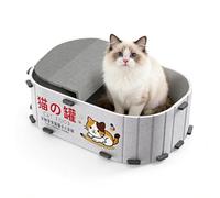 Indoor Cat Bed - Top-Grade Pet Cave, 20-inch Kitten Rest House for Sleeping, Warm Felt Woolen Den, Indoor Cat Furniture with Double-Sided Mat, Soft Pet Shelter for Resting Napping and Hiding