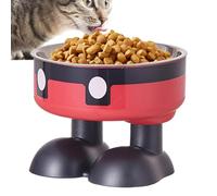 Indoor Cat Feeding Bowls, Dry Wet Food Cat Bowl, Creative Feeding Bowls, Cute Pet Water Food Feeding Station, Cats Food And Water Stand, Elevated Cat Bowls For Food 5,51 x 5,51 x 4,13 pouces (couleur)