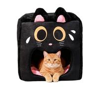 Indoor Cat Nest - Plush Warm Pet Houses, Enclosed Detachable Pets Sleeping Tent, Indoors Cat Soft Sleep Bed | Removable Kitten Bed for Living Room Home Apartment Farmhouse Garage Winter Warmth