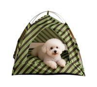 Indoor Cat Tent Bed - Foldable Pet Cave House | Camping Nest with Soft Cush | Comfortable Cat Tent Bed For Indoor Outdoor Patio Garden Living Room Bedroom Balcony Apartment