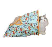 Indoor Cats Kitty Tunnel, Hide Seek Paper Bag, 11.81x19.69x18.5 inches Interactive Foldable Creative Pet Toy, Home Kitten Play, Keep Entertained, Exercise Promote Exploration
