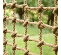 Indoor Climbing Net - 8 mm d'épaisseur Safety Cargo Net for Kids, Durable Anti--Fall Rope Net for Outdoor Playground, 1 x 8 m with 12 CM Mesh Spacing, Garden & Climbing Use