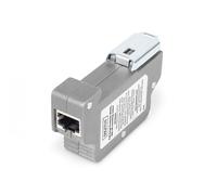 DIGITUS Protection Contre Les surtensions PoE - jusqu'à 10 KV - 2X Port RJ45 - PoE++ - Montage sur Rail DIN - Indice de Protection IP40 - 10/100/1000Mbps