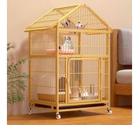 Indoor DIY Cat Enclosure - Collapsible Metal Wire Cat Cage with Universal Wheels & Sleeping Pad | Playpen for 1-3 Cats | Detachable Pet Kennels for Easy Setup(70x54x117cm)